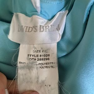 Formal Turquoise Strapless Dress